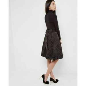 NWOT Ted Baker Mansii holiday tartan plaid bow skirt